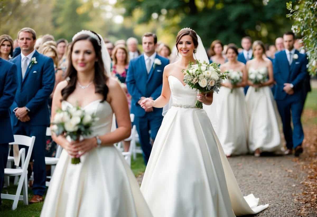 The maid of honor walks in last