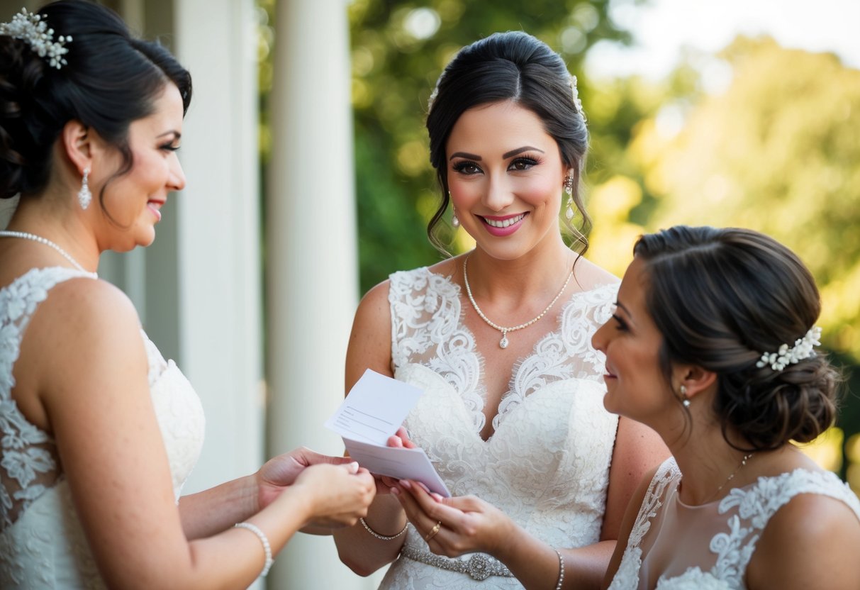 A maid of honor paying for wedding expenses and offering emotional support to the bride