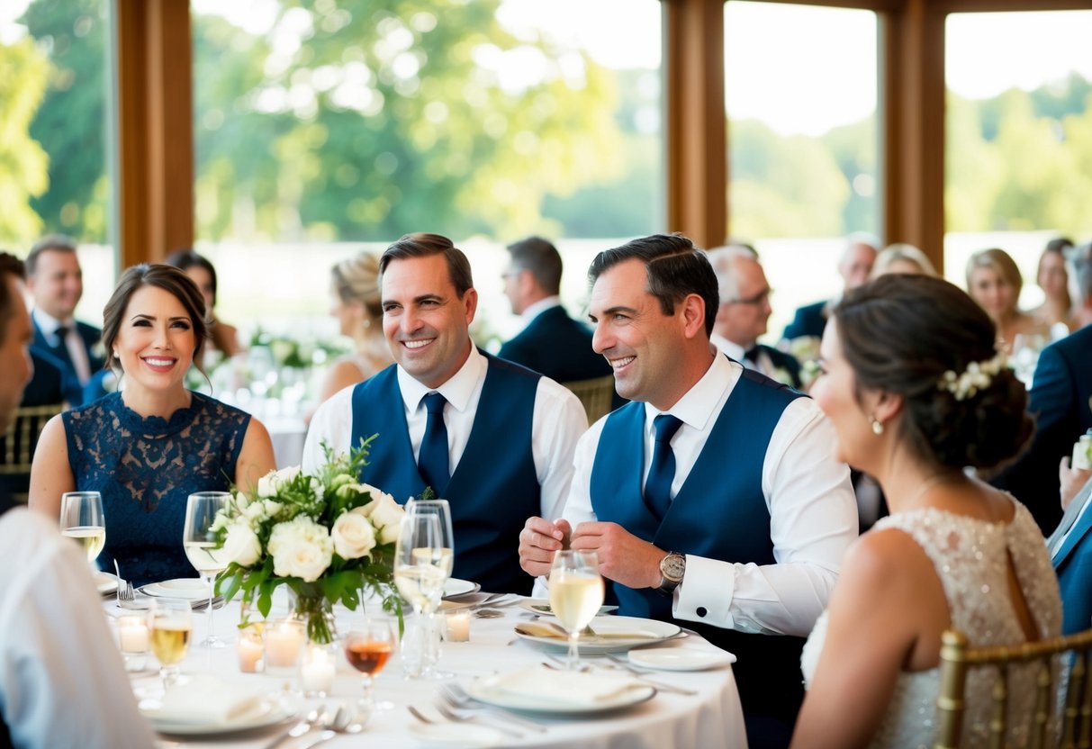The groom's family pays for the rehearsal dinner and any pre-wedding events, such as the engagement party or bridal shower