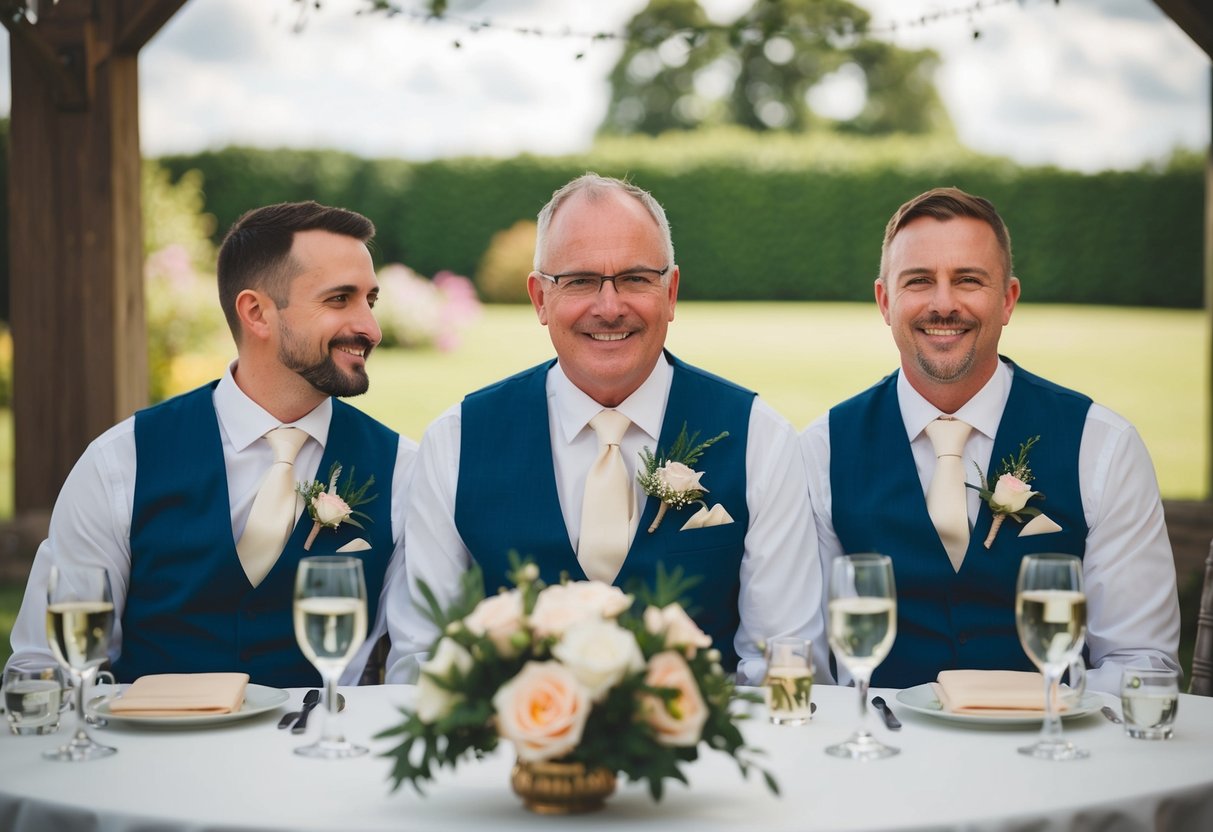 A traditional wedding speech order: bride's father, groom, best man