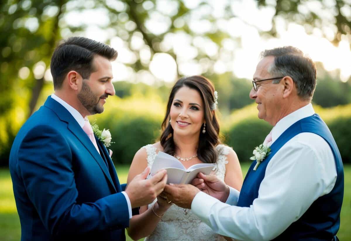 The groom's parents offer emotional support to the newlyweds, providing guidance and advice as they transition into married life
