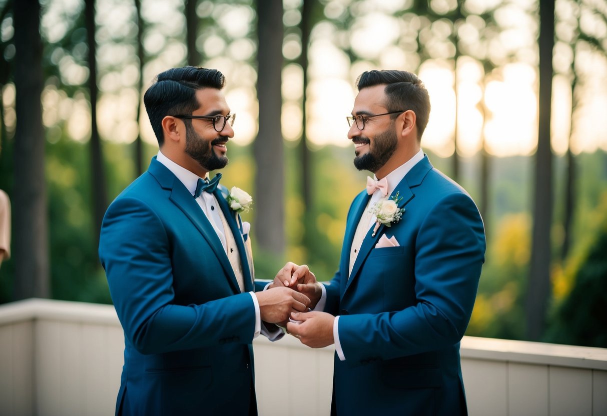 The groom's family pays for pre-wedding financial responsibilities, such as the rehearsal dinner, the groom's attire, and the marriage license