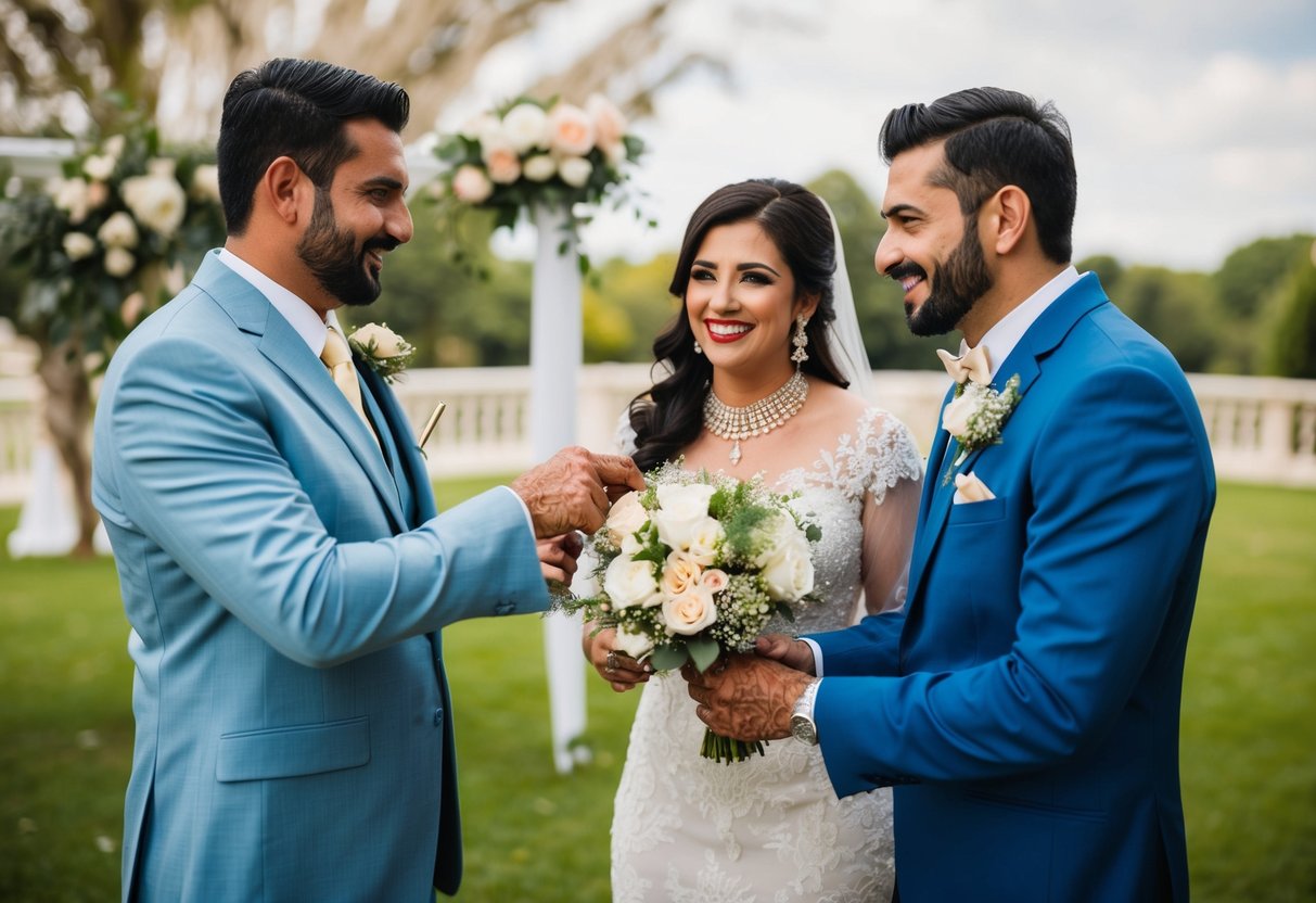 The groom's family pays for reception and celebration expenses, including venue, catering, decorations, and entertainment