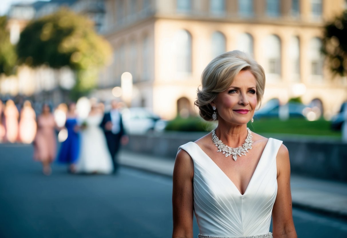 A mother of the bride should not wear a white dress