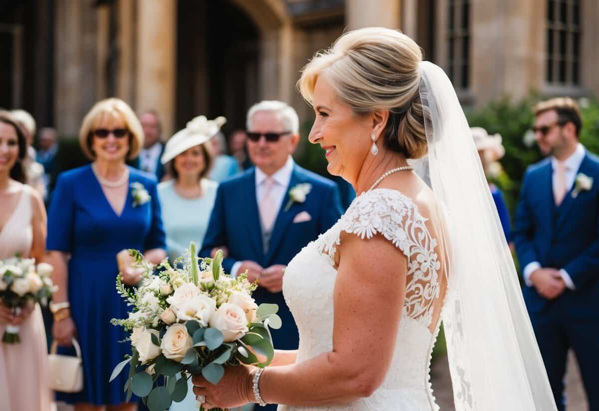 The mother of the groom pays for the floral arrangements, transportation, and accommodation for out-of-town guests