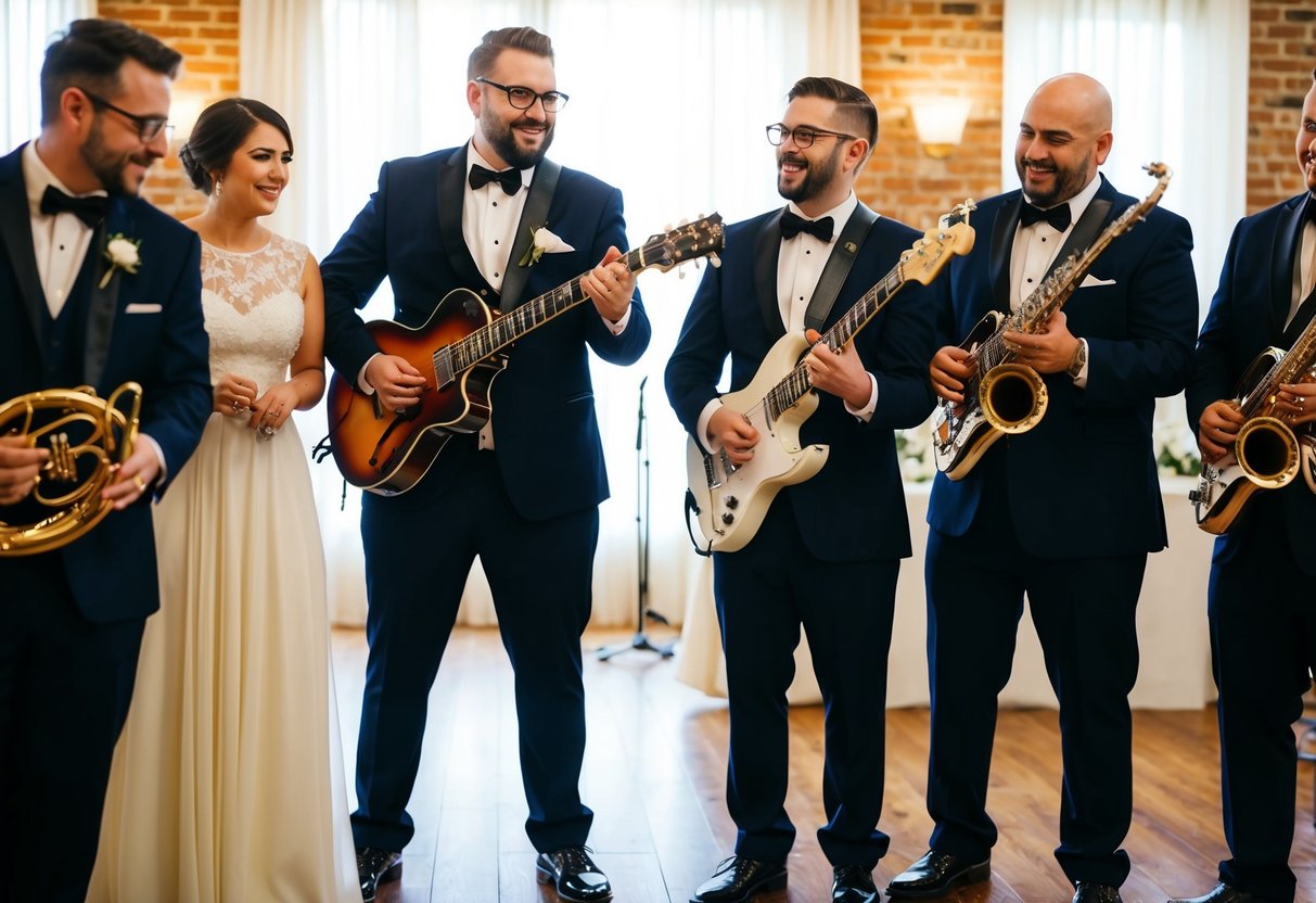 A wedding band plays 40 songs in 4 hours