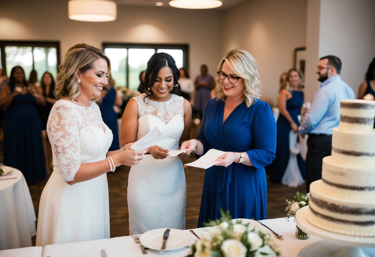 A planner organizes pre-wedding events: dress fittings, cake tastings, and venue visits