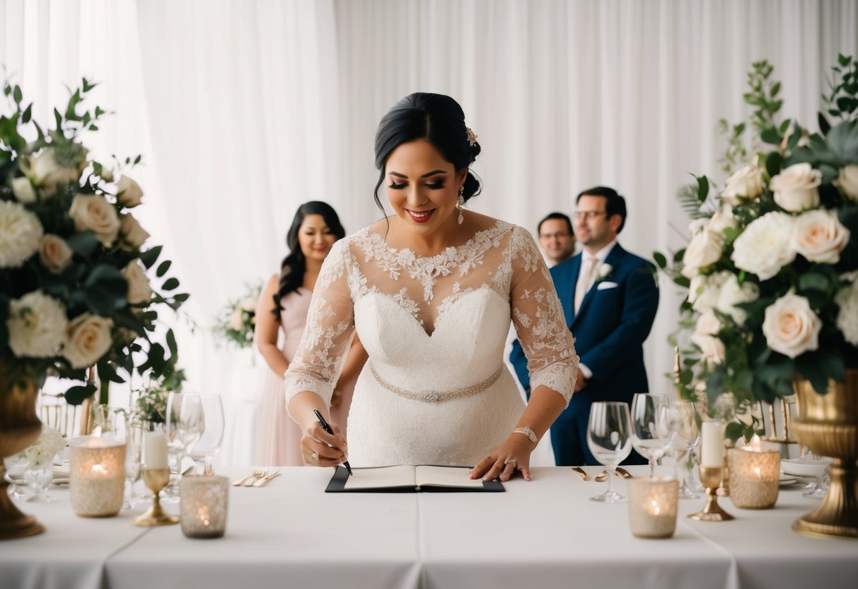 A boutique wedding planner meticulously arranging elegant decor and coordinating vendors for an intimate, personalized ceremony