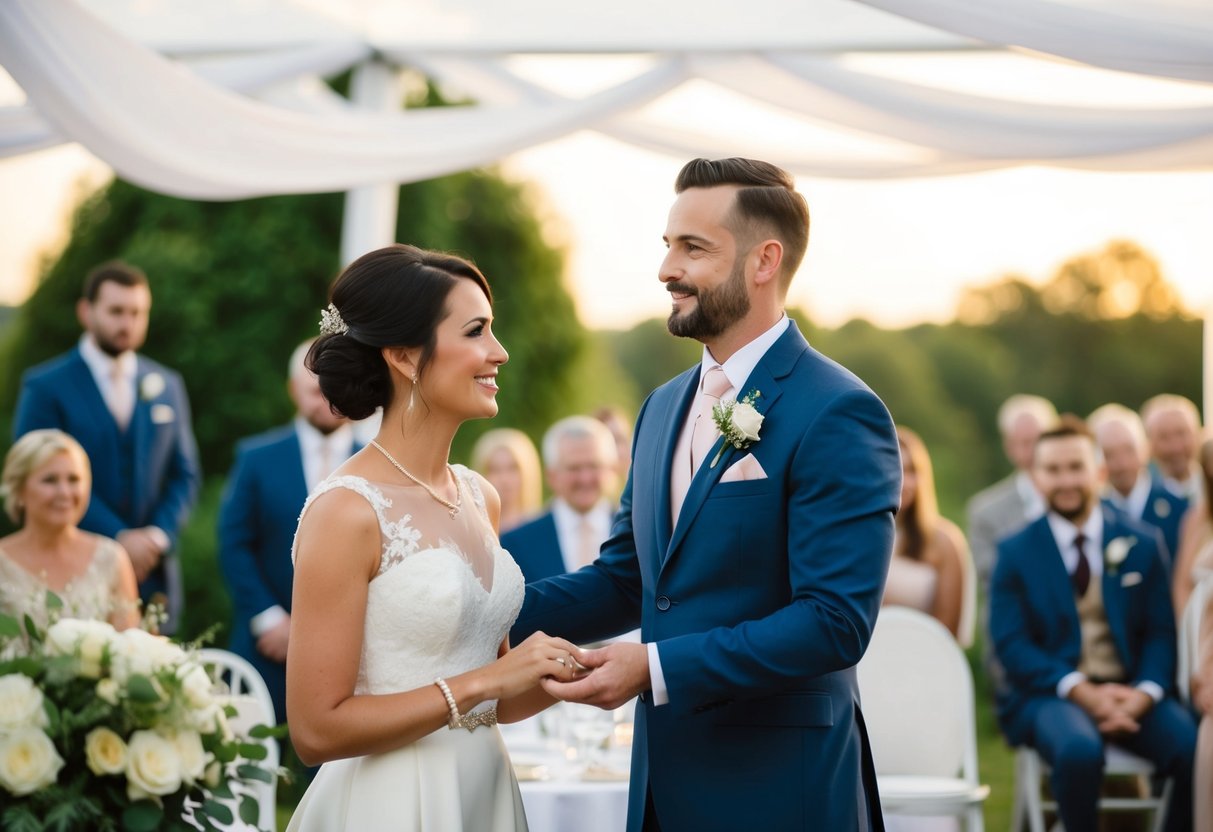 An on-the-day wedding coordinator oversees setup, manages vendors, troubleshoots issues, and ensures the smooth running of the ceremony and reception