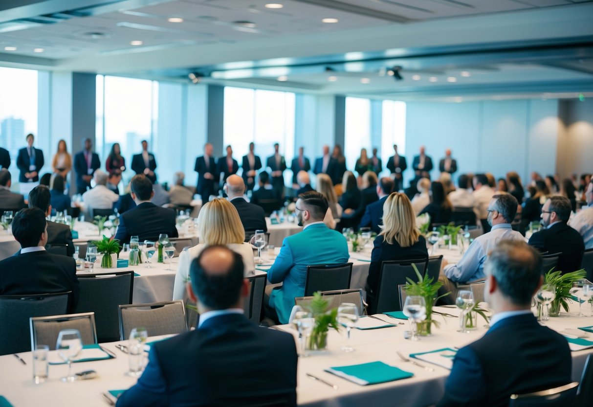 An event planner coordinating a corporate conference with a large venue, multiple meeting rooms, and a diverse group of attendees