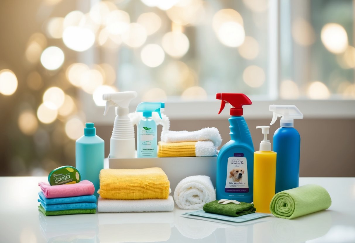 A wedding registry with items like cleaning supplies, pet products, and personal hygiene items