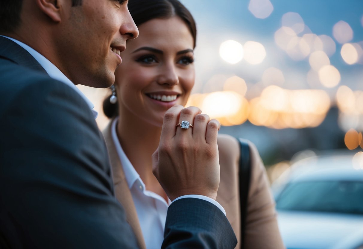 A person wearing a wedding ring while talking to a potential romantic partner