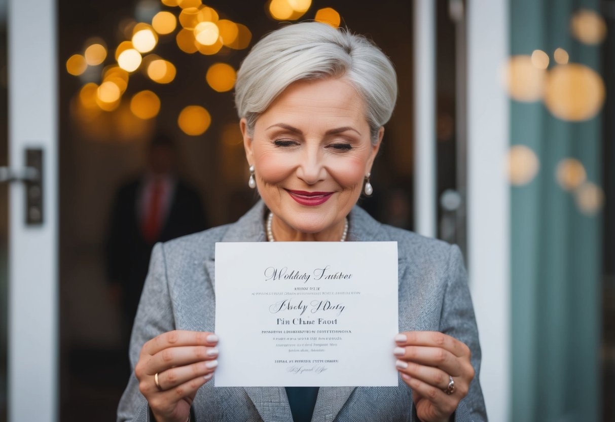A person declining a wedding invitation with a polite smile