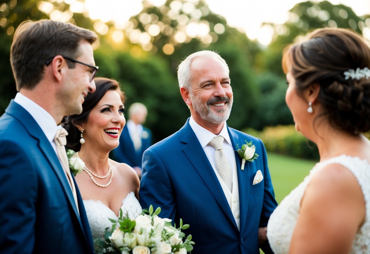 The groom's parents contribute to the wedding ceremony and reception by paying for specific expenses such as the rehearsal dinner, the marriage license, and the officiant's fee