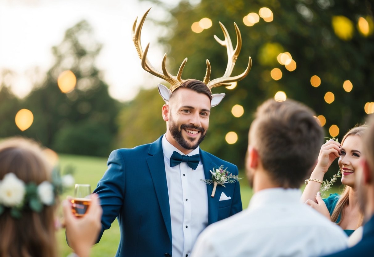The stag organizes and funds the celebration