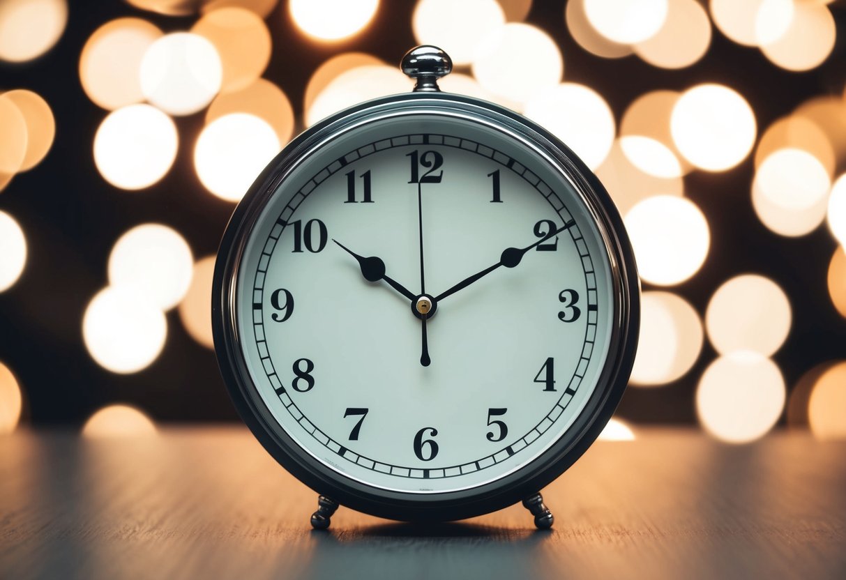 A clock ticking for 2.5 minutes