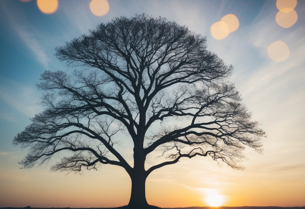 A family tree with branches intertwining, symbolizing the potential genetic implications of marrying a cousin