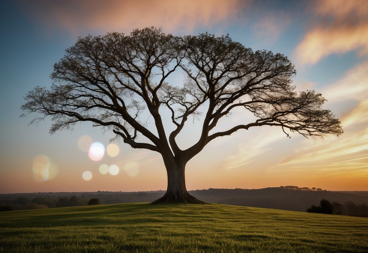 A family tree with two branches intertwined