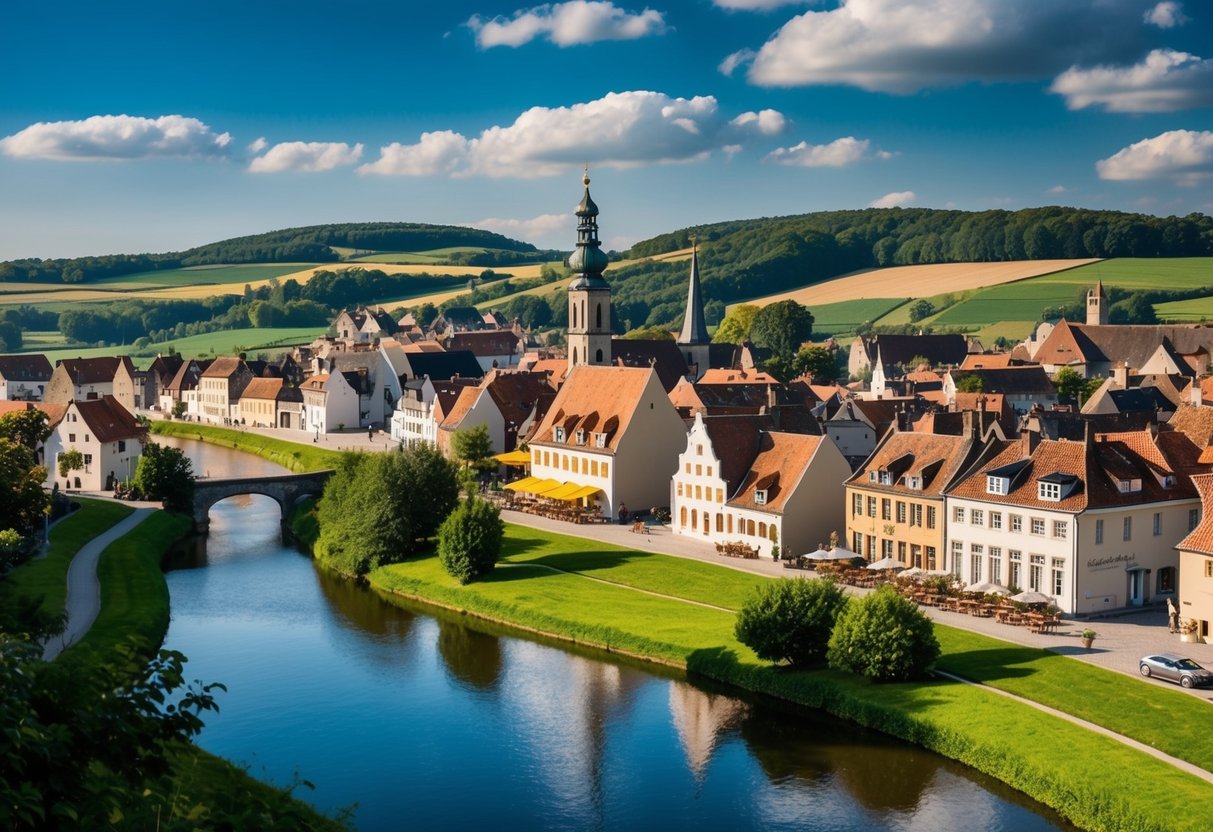 Rolling hills, quaint villages, and winding rivers characterize the Pajottenland region. Charming cafes and historic architecture offer ideal date spots in Aalst