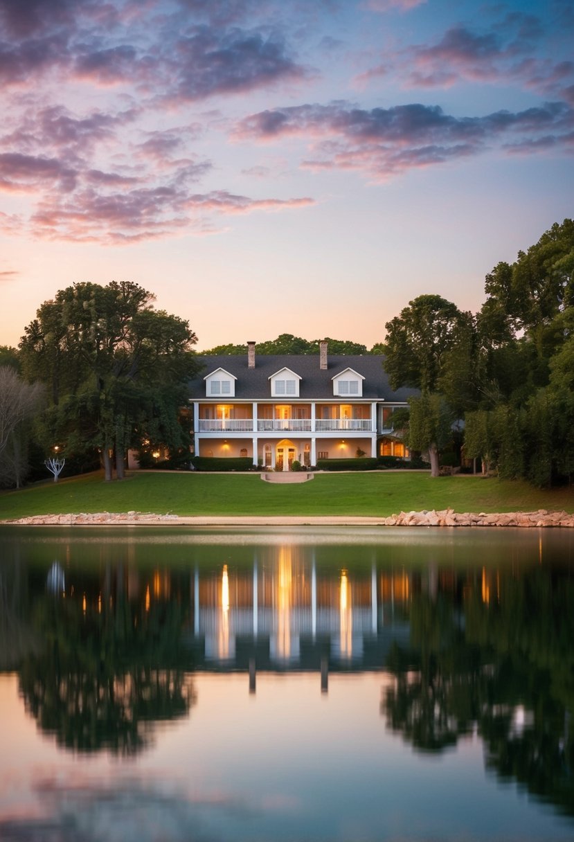 A cozy inn nestled by Lake Granbury, with a romantic setting perfect for honeymooners