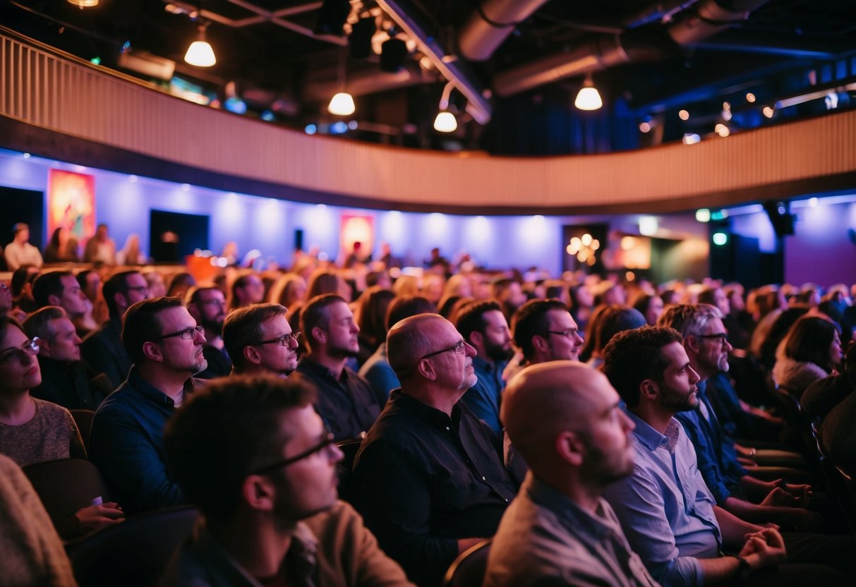 Audience listens to live music at An die Musik venue in Baltimore